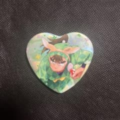 忍たま乱太郎 ナンジャタウン 中在家長次 ハート缶バッジ - メルカリ