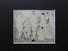 藤田嗣治、舞踏会の前、超希少画集画、新品額装付 - メルカリ