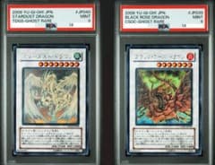 PSA9 遊戯王 スターダストドラゴン ブラックローズドラゴン ホロ PSA