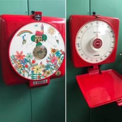 希少 レア キッチンスケール レトロポップ 壁掛け はかり 昭和レトロ