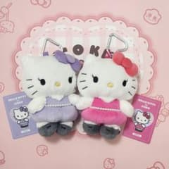 BLACKPINK ジス ハローキティぬいぐるみ キーホルダー 2点 ピンク系