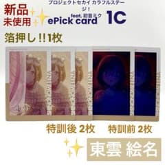 プロセカ 東雲絵名 エピカ 1C ePick card 箔押し 特訓前後 計5枚