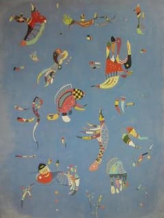 カンディンスキー、空の青、希少な画集より、状態良好、新品高級額