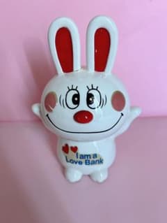 希少 昭和レトロ 内藤ルネ 貯金箱 うさぎ 陶器 - メルカリ