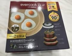 evercookエバークック fit α 鍋フライパンセット7点 オール熱源対応