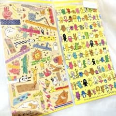 平成レトロ♡平成シール 新品 当時品✨ゆるふわ動物シール2点 まとめ