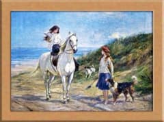 昭和レトロ 大型額縁 肉筆 岸壁の松 海 風景画 油絵 油彩画 絵画