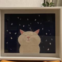 伊藤清子/さくらさくら F6号 日本画 猫 - メルカリ