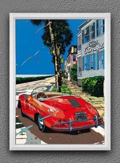 鈴木英人 / PORSCHE【A4サイズ写真ポスターフレーム付き2点セット