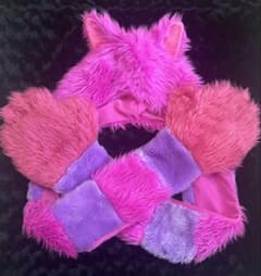 ディズニー 不思議の国のアリス チェシャ猫 マフラー ファンキャップ