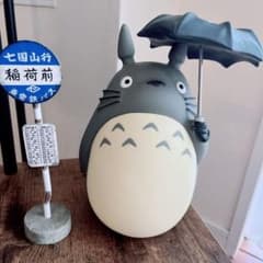 ジブリ となりのトトロ 大きな貯金箱 七国山行きバス停 セット