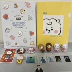 BT21☆RJ缶バッチ☆BTS☆ジン☆J I Nマスコット☆ステッカー他セット