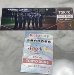 なにわ男子 1/12 赤 チケット型カード なにふぁむぱす 東京ドーム 西畑