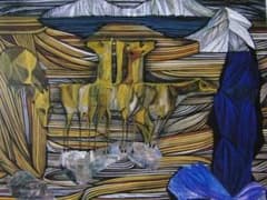 加山又造、悲しき鹿、希少画集、高級額付、オーダーマット額装 - メルカリ