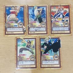 ワンピース カードダス ハイパーバトル プロモ めざせ海賊王 C-W1～5