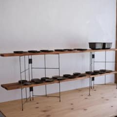 無骨なアイアン脚2点1セットR ローボード イベント什器 - メルカリ