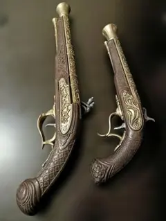 コレクション9丁セット☆アンティーク風 装飾ピストル＆ミニ大砲