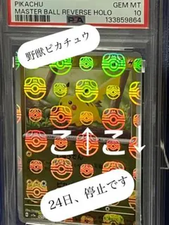 2026年最新】ピカチュウ psa10 マスターボールの人気アイテム - メルカリ