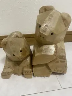 2026年最新】木彫りの熊 親子の人気アイテム - メルカリ