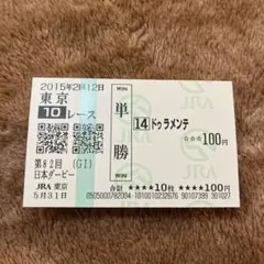 2026年最新】ドゥラメンテ 馬券の人気アイテム - メルカリ