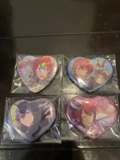 あんさんぶるスターズ ハート缶バッジ Knights 瀬名泉 朱桜司 とるパカ