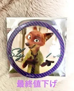 ディズニー ズートピア スタンド付き缶バッジ ニック 100mm - メルカリ