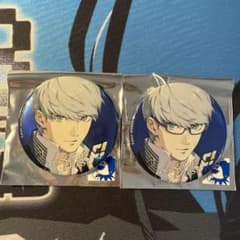 ペルソナ4 主人公鳴上悠 FIFSイラスト展 缶バッジ30個セット白