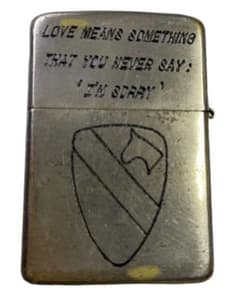 米陸軍本物ベトナムZippo1968 南ベトナム軍事援助司令部希少品