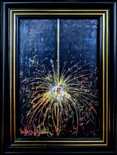 真作1点物】「魔法の荷車」□東京藝大卒画家□松崎祐哉□創業年のレア作品