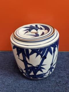 食籠、染付、松竹梅、手塚景雲作、ほり62番