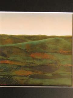 久野和洋、地の風景、希少画集画、新品高級額・額装付、状態良好