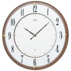 58) 訳あり品 セイコーエンブレム電波掛け時計