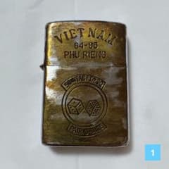 米陸軍本物ベトナムZippo1968 南ベトナム軍事援助司令部希少品