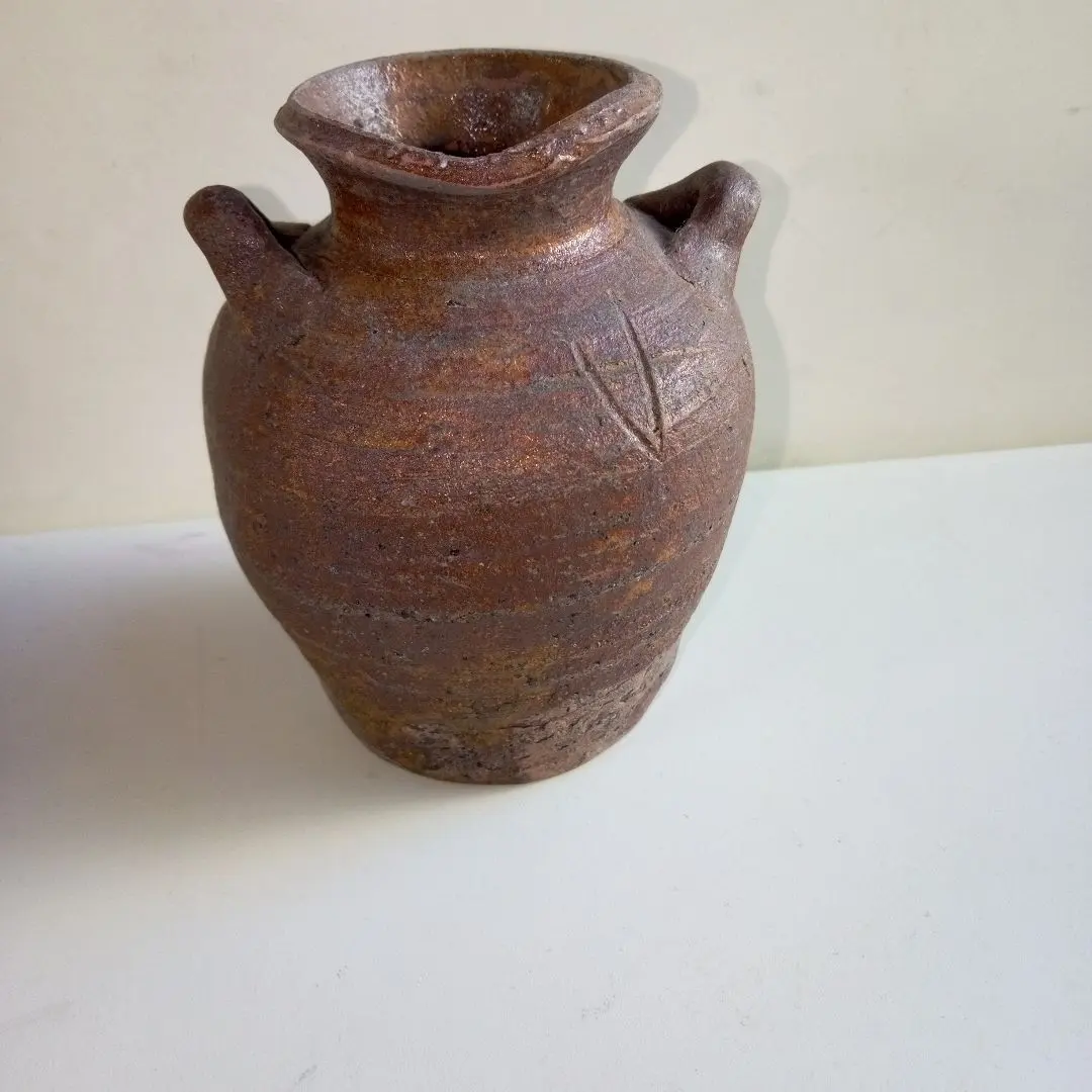 越前焼お歯黒壺MA716