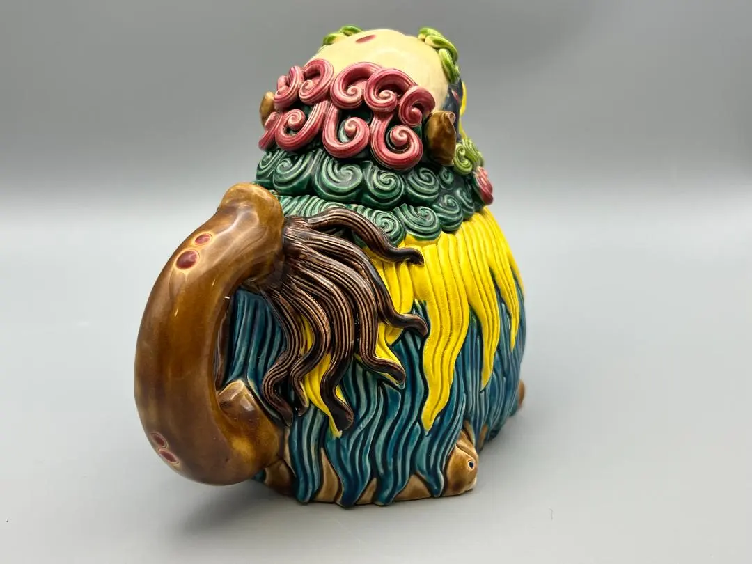 急須獅子形智盧陶光林智信林俊亨作交趾燒陶瓷器台灣交趾‐ Mercari 日本