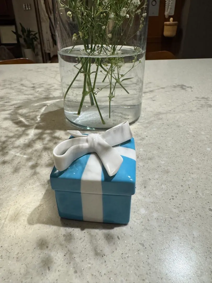 2026年最新】ティファニー 小物入れ ミニブルーボウボックス 陶器の