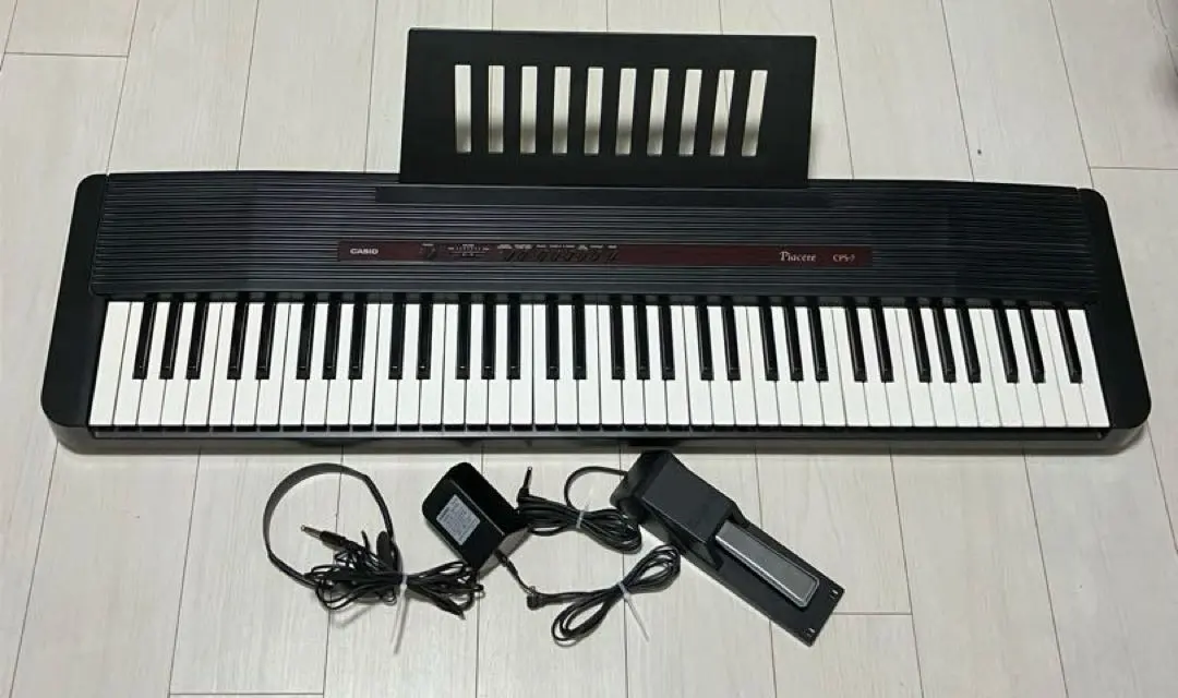 中古】CASIOPIACERECPS-7電子ピアノ 台付97年製