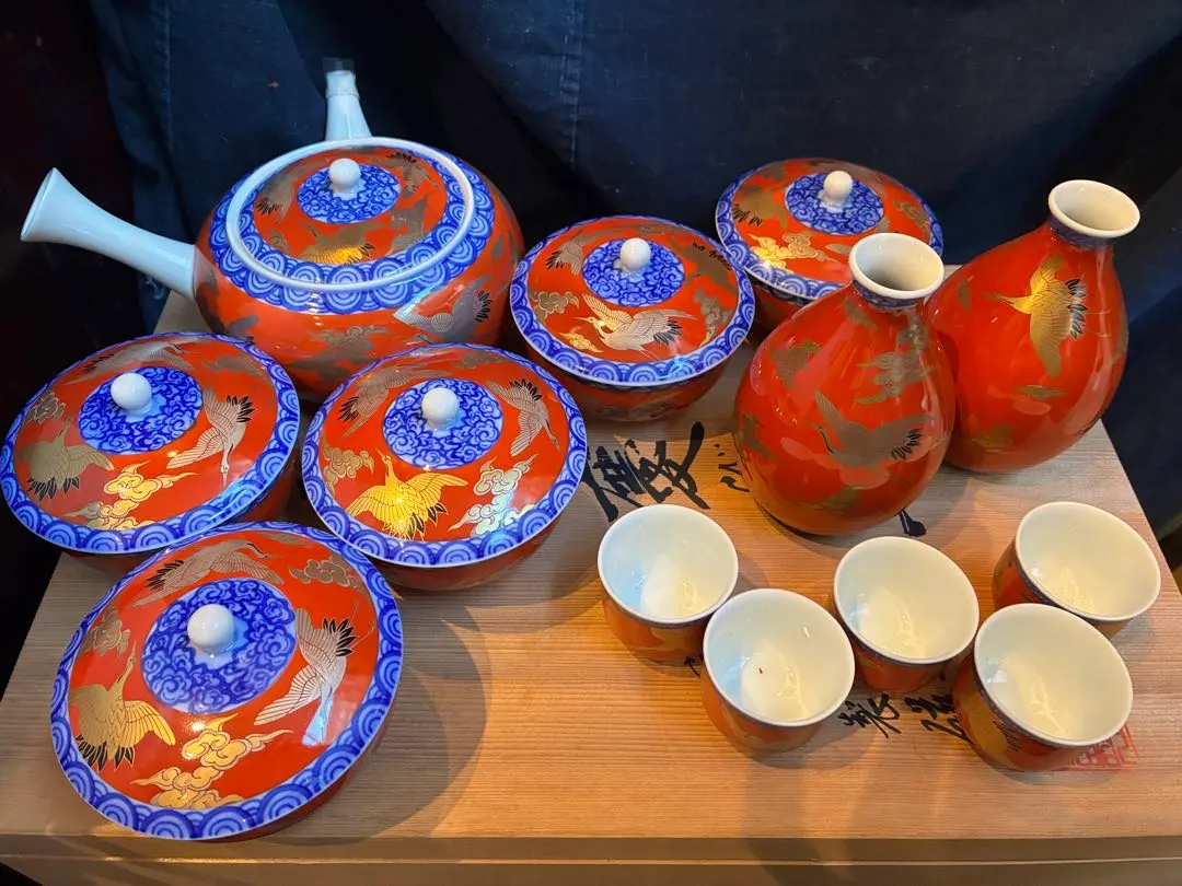 2026年最新】深川製磁 染錦手 波鶴紋の人気アイテム - メルカリ