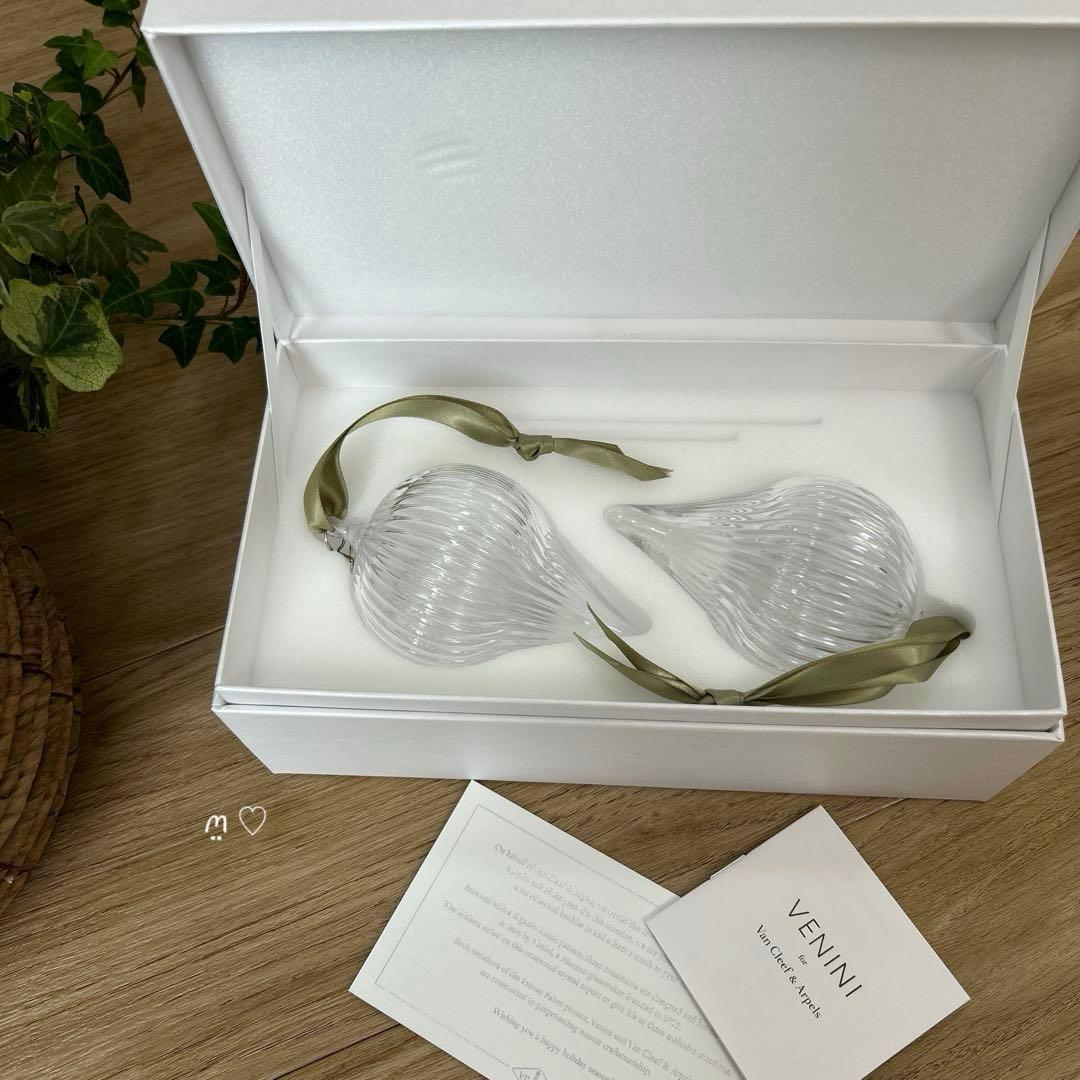 ヴァンクリーフ&アーペル VENINI ガラス製オーナメント2個組 顧客