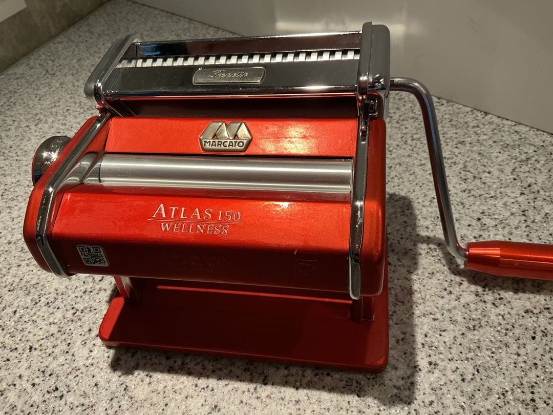 Marcato Atlas150 パスタマシン オレンジ色　マルカート　製麺機