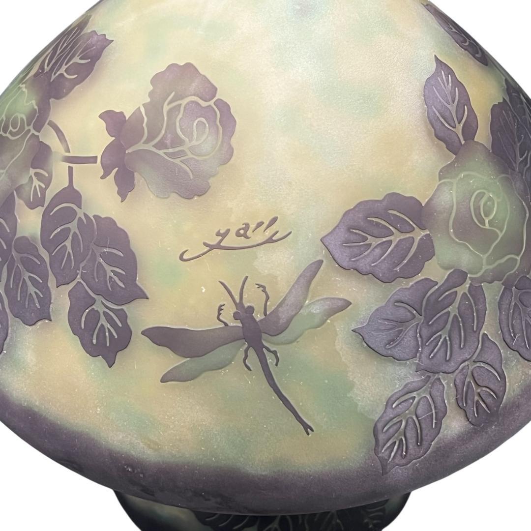 ガレ風　テーブルランプ　フロアランプ　アンティーク調　高さ31cm