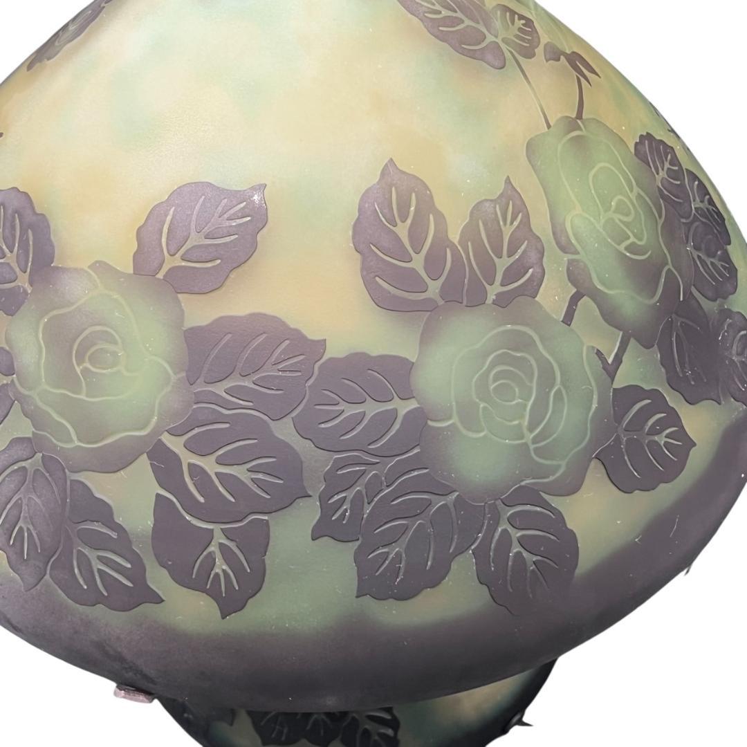 ガレ風　テーブルランプ　フロアランプ　アンティーク調　高さ31cm