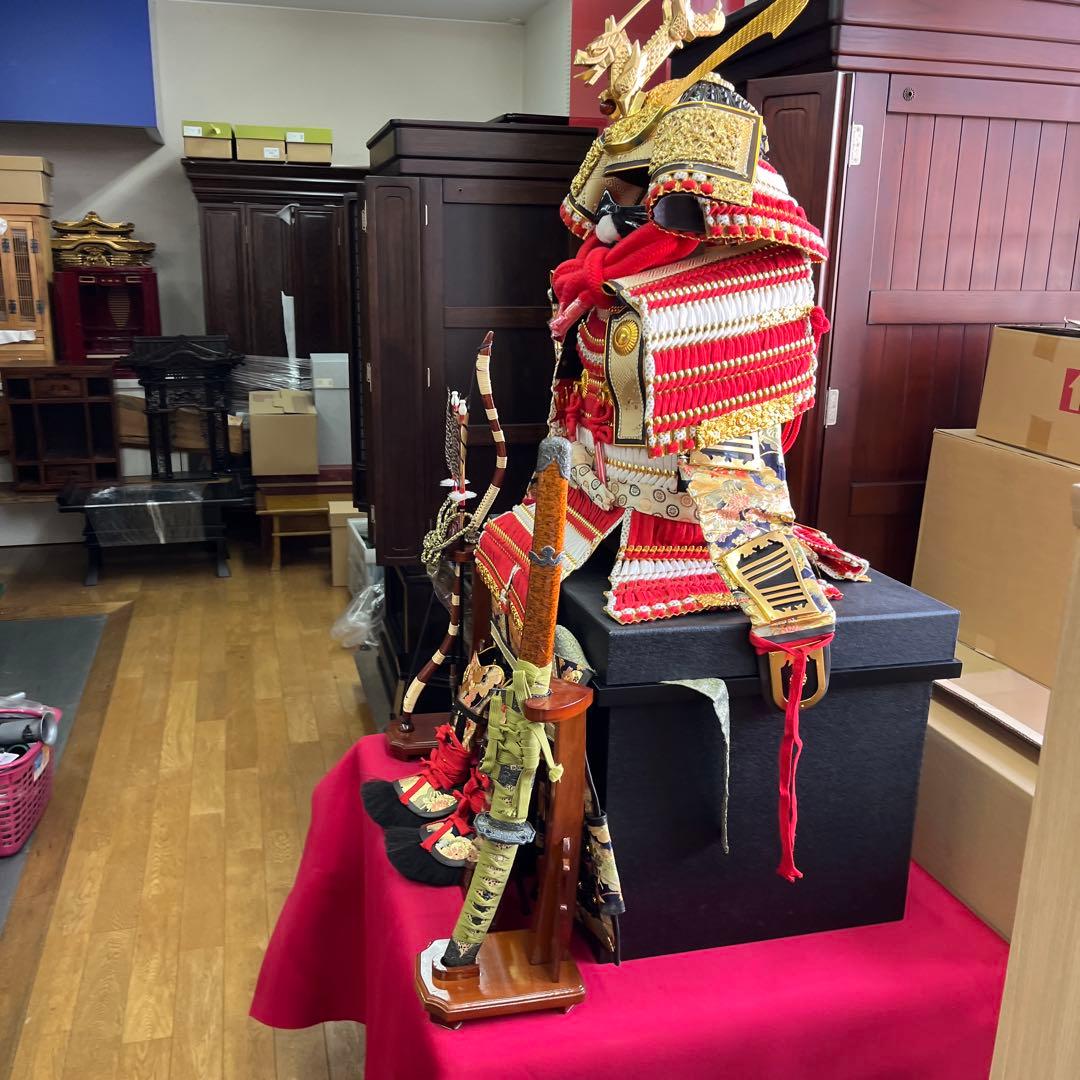 豪華な五月人形 御着用　鎧　わかさや人形店閉店在庫処分全品9割引き