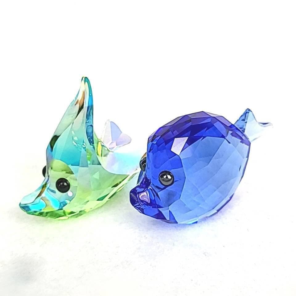 〇美品〇スワロフスキー　熱帯魚　魚　置物　フィギュリン　2体セット 7