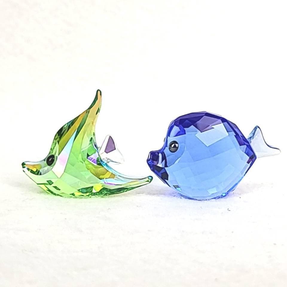 〇美品〇スワロフスキー　熱帯魚　魚　置物　フィギュリン　2体セット 7