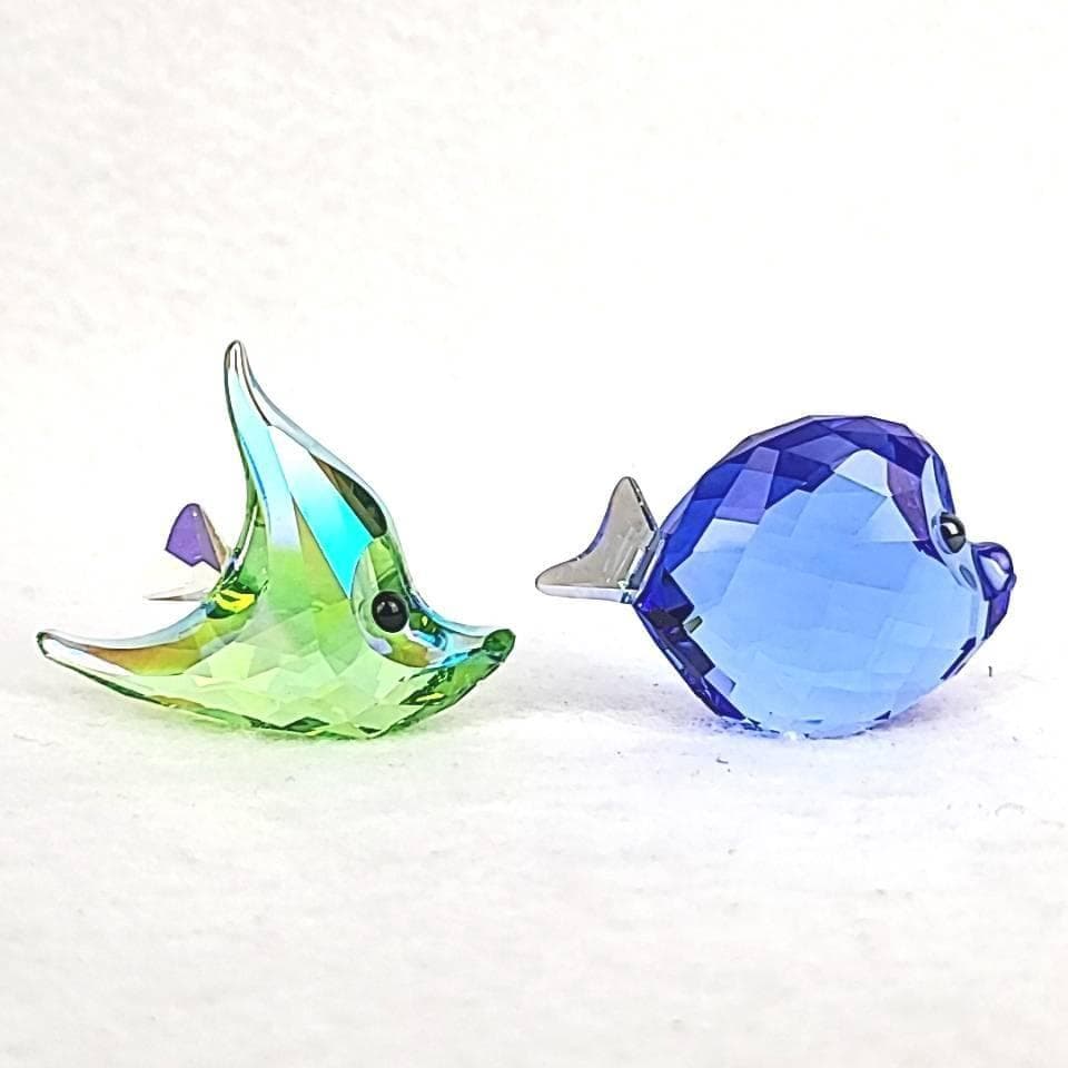 〇美品〇スワロフスキー　熱帯魚　魚　置物　フィギュリン　2体セット 7