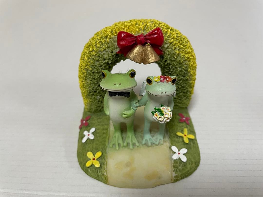 「Copeau」カエルのコポー「コポーとコポミ」置物 クリスマス３個セット