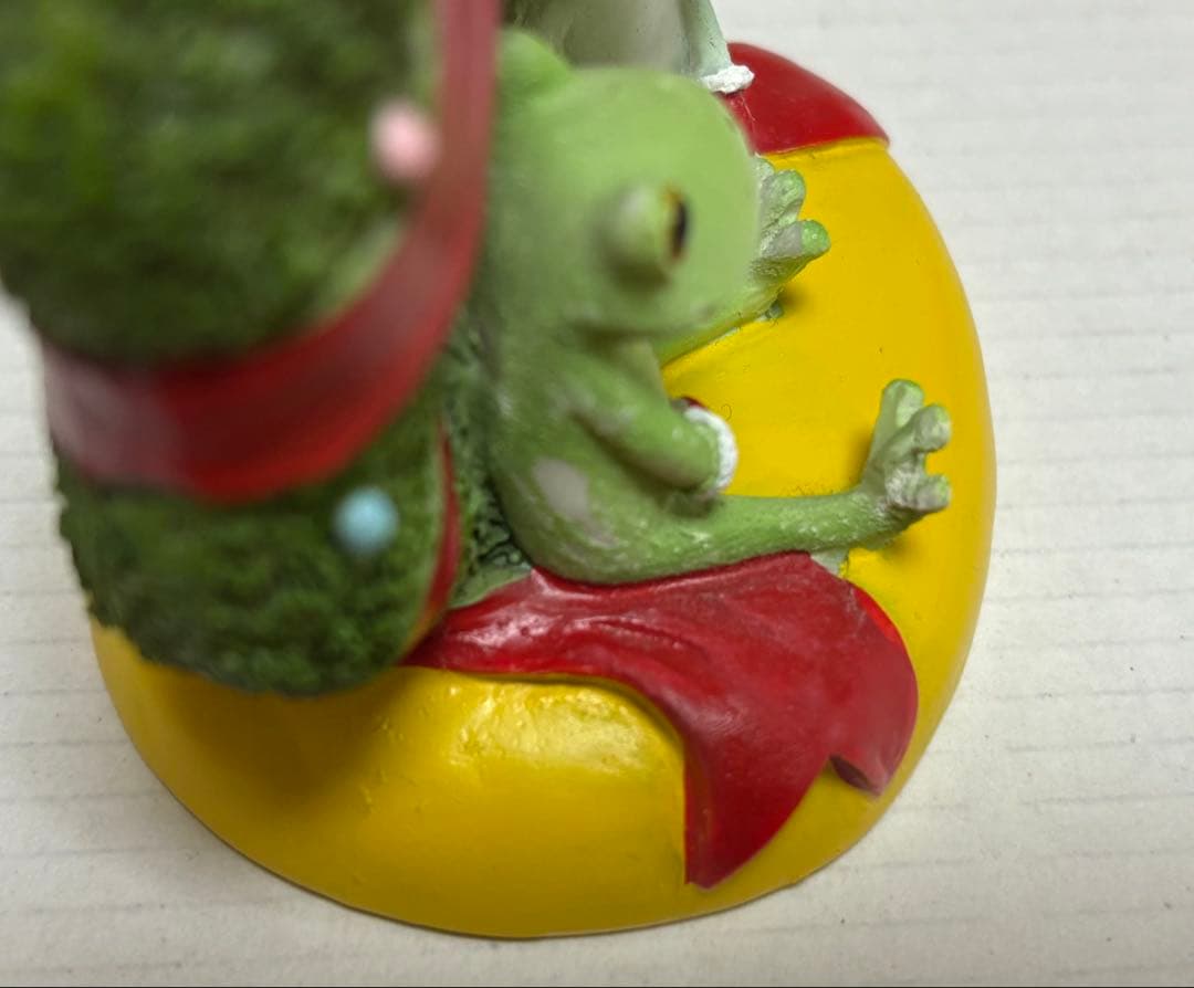 「Copeau」カエルのコポー「コポーとコポミ」置物 クリスマス３個セット