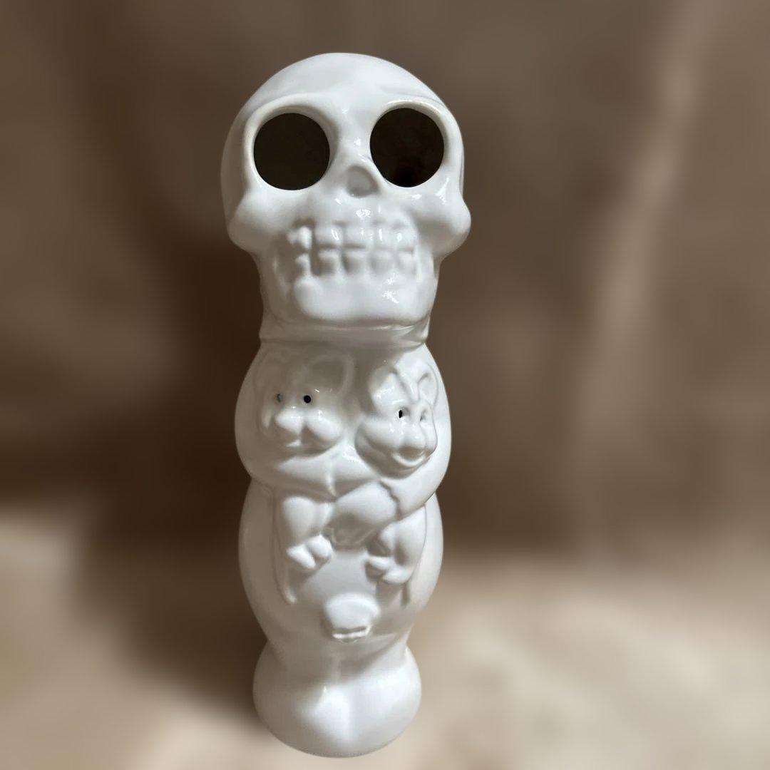 emeth×KOUSUKE SHIMIZU スカル お香立て ホワイト