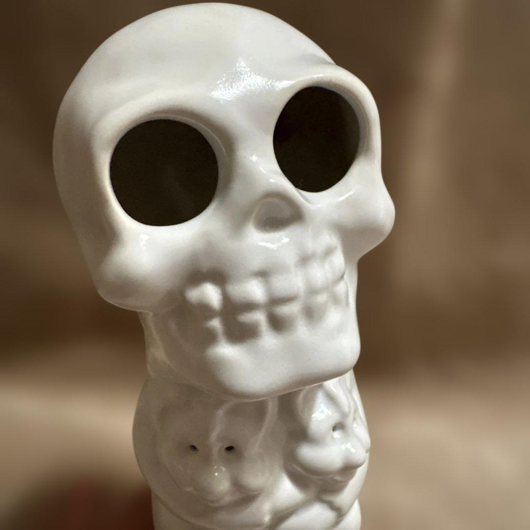 emeth×KOUSUKE SHIMIZU スカル お香立て ホワイト